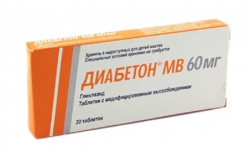 Диабетон МВ 60мг тбл модиф высвоб 30